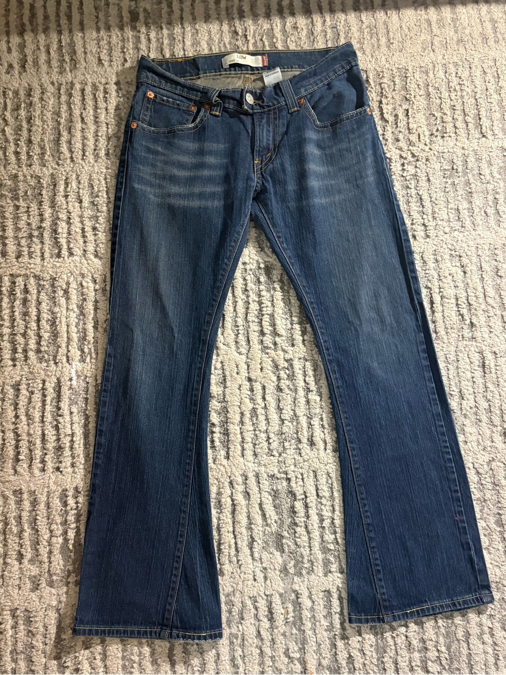 Levi’s trendy vintage low 542 blue jeans size 10